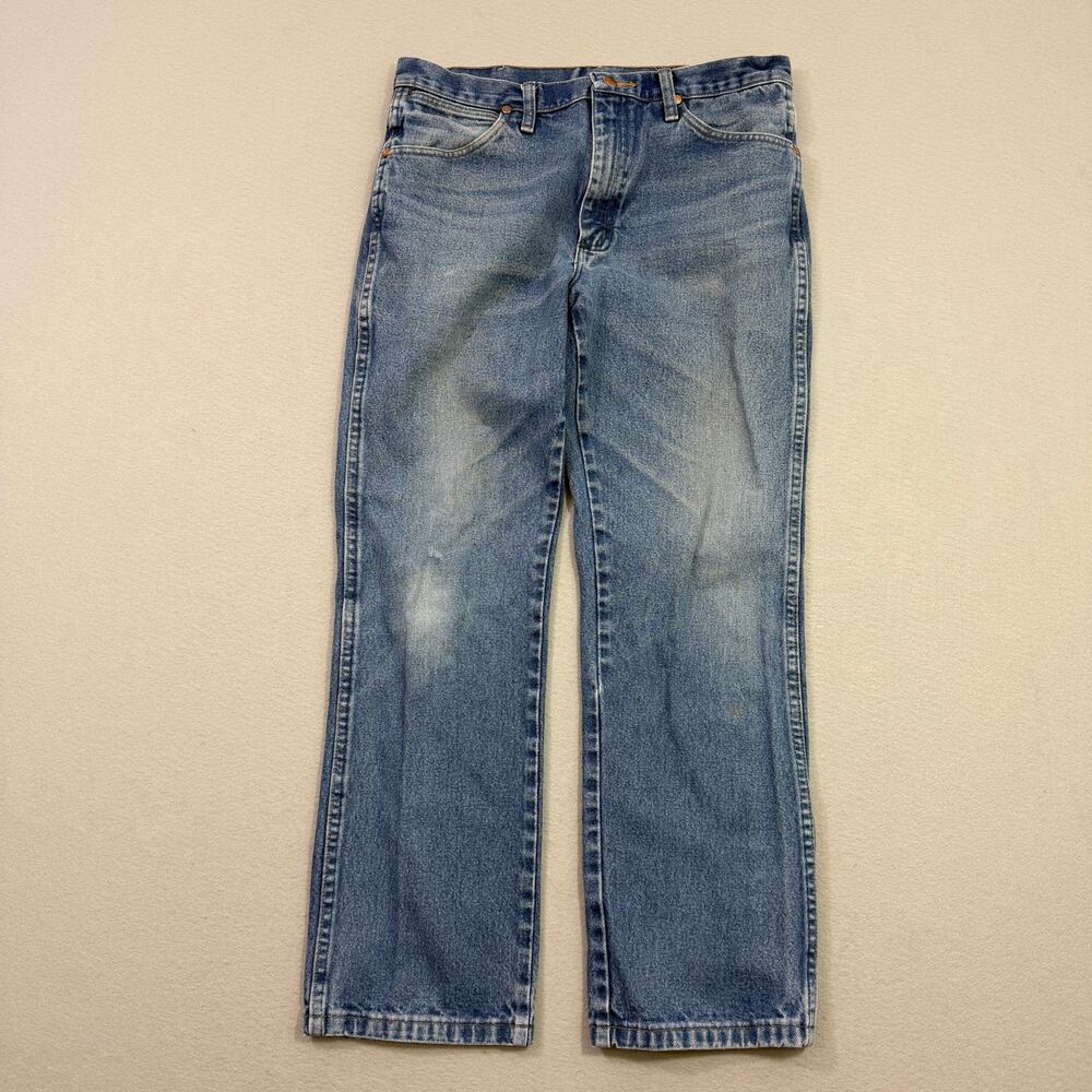 Vintage Wrangler Cowboy Cut Slim Fit Jeans Men's 33x30 Blue Western Rodeo 936PWD